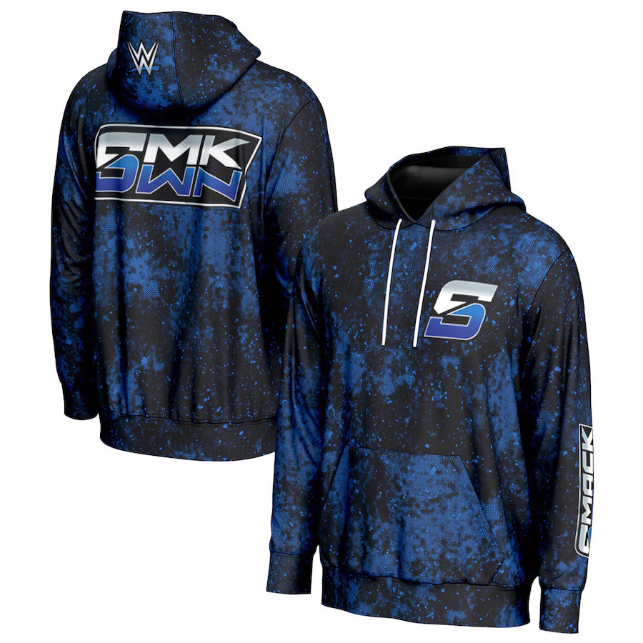 ProSphere WWE UK Large SmackDown Pullover Hoodie – Black (UK Stock) - UKASSNI