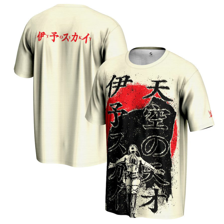 IYO SKY WWE ProSphere Japanese T‑Shirt – Cream (USA Stock) - UKASSNI