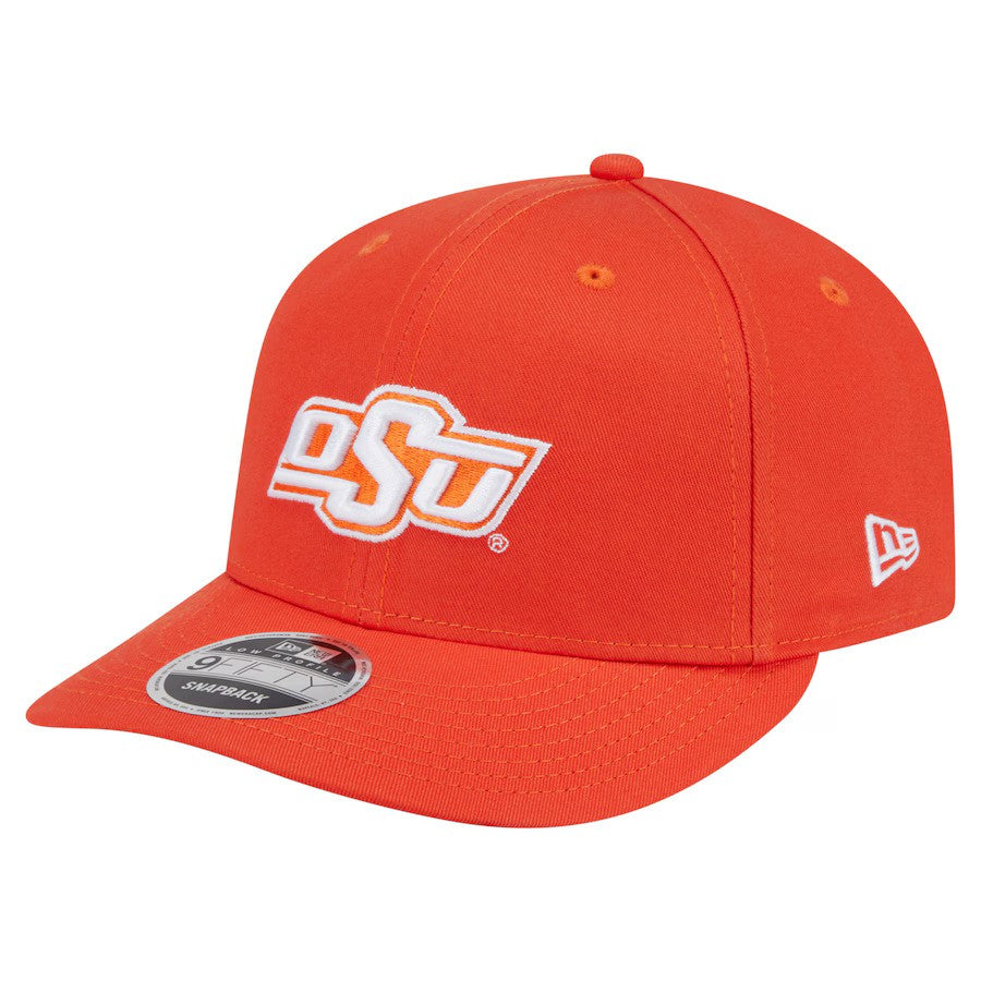 Oklahoma State Cowboys NCAA New Era Low Profile 9FIFTY Snapback Hat - Orange (USA Stock) - UKASSNI