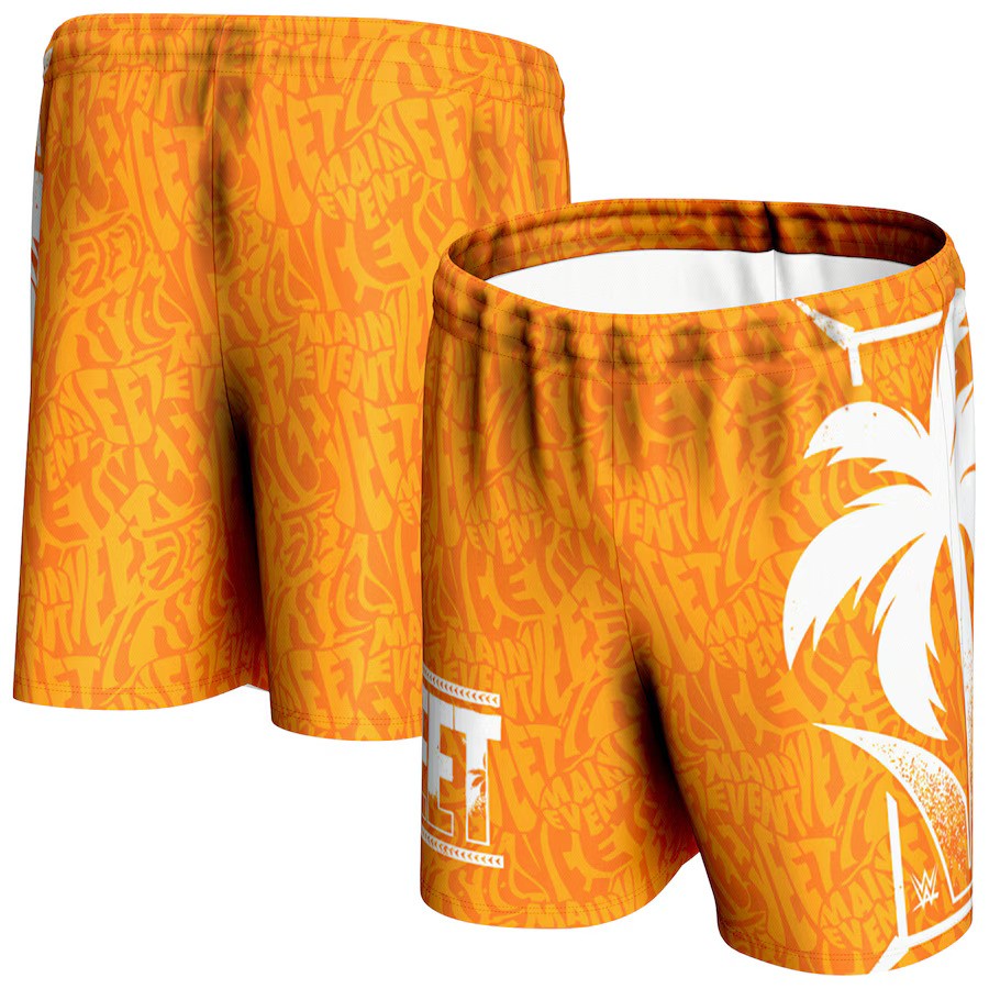 Jey Uso WWE ProSphere YEET Camo Shorts – Orange (USA Stock) - UKASSNI