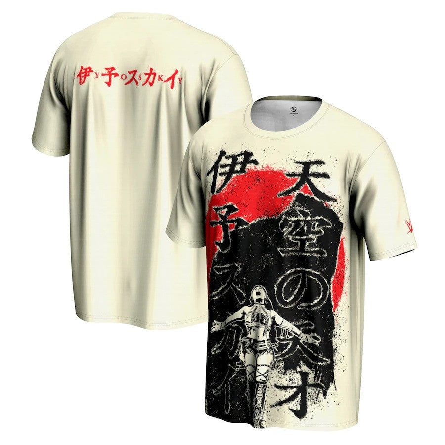 IYO SKY Japanese T-Shirt – Cream WWE ProSphere (UK Stock) - UKASSNI