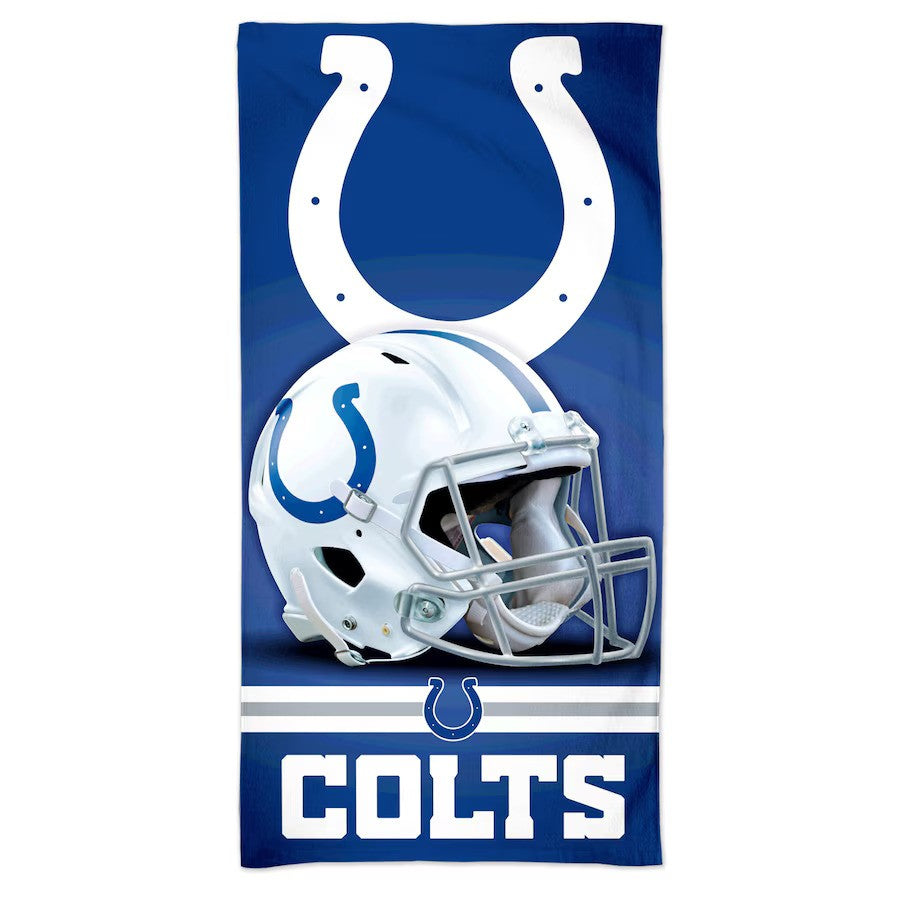 Indianapolis Colts NFL UK Spectra Beach Towel - 30w x 60h inch - UKASSNI