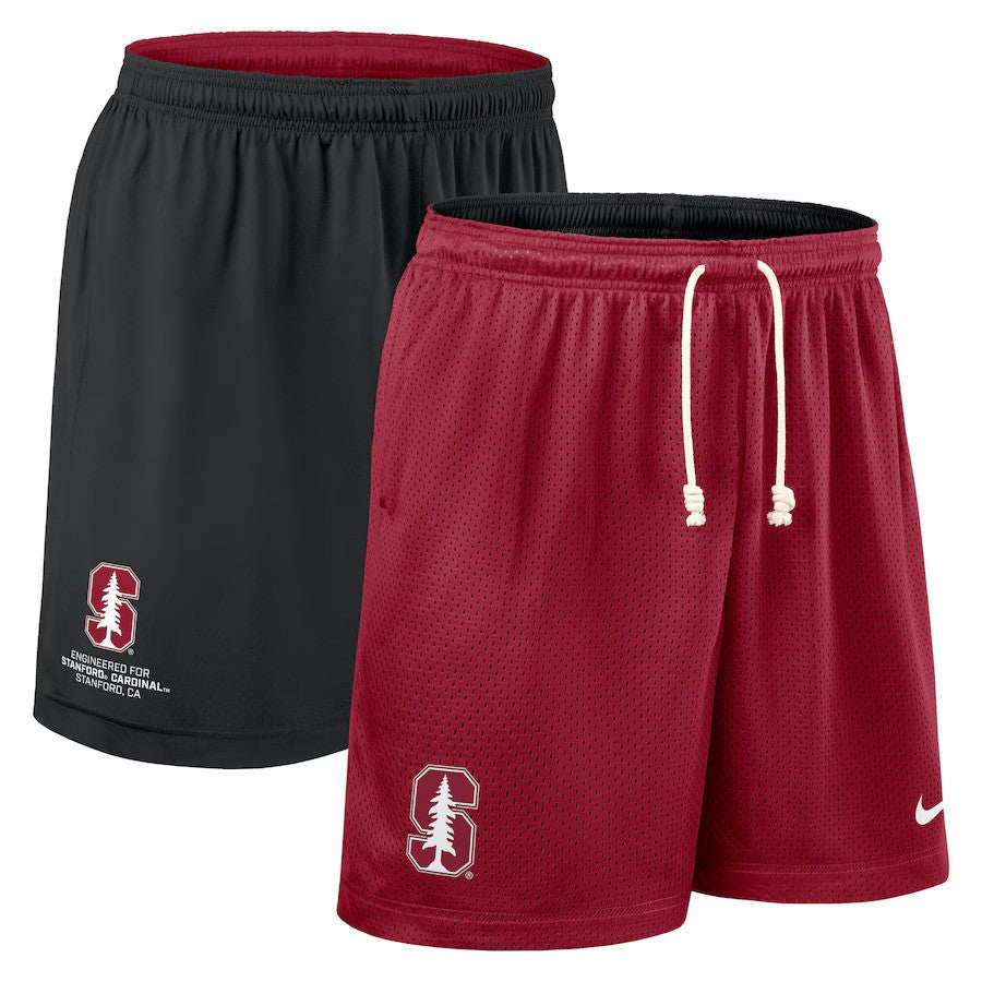Stanford Cardinal NCAA Nike 2025 Sideline Reversible Performance Shorts - Cardinal/Black - UKASSNI