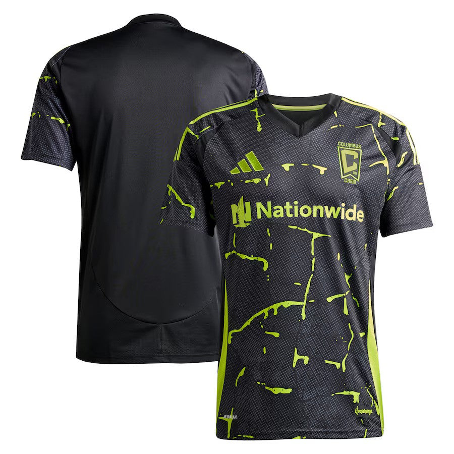 Columbus Crew MLS adidas 2025 The Goosebumps Kit Replica Jersey – Black (USA Stock) - UKASSNI