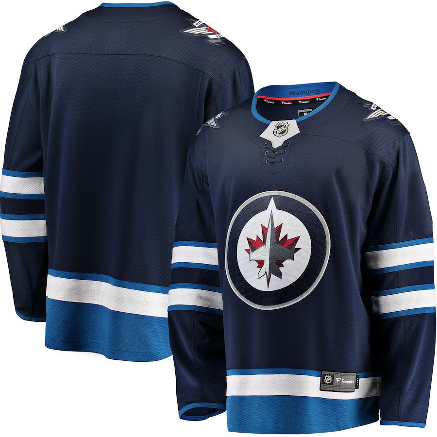 Winnipeg Jets NHL Fanatics Breakaway Home Jersey - Blue - UKASSNI
