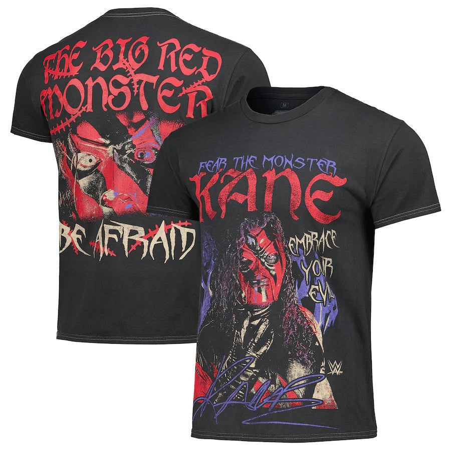 Kane Ripple WWE Junction Poster Collage T-Shirt - Black - UKASSNI