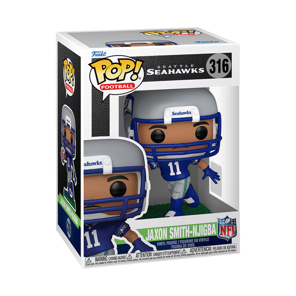 Seattle Seahawks NFL Jaxon Smith-Njigba Funko Pop! Vinyl Figure (USA Stock) - UKASSNI
