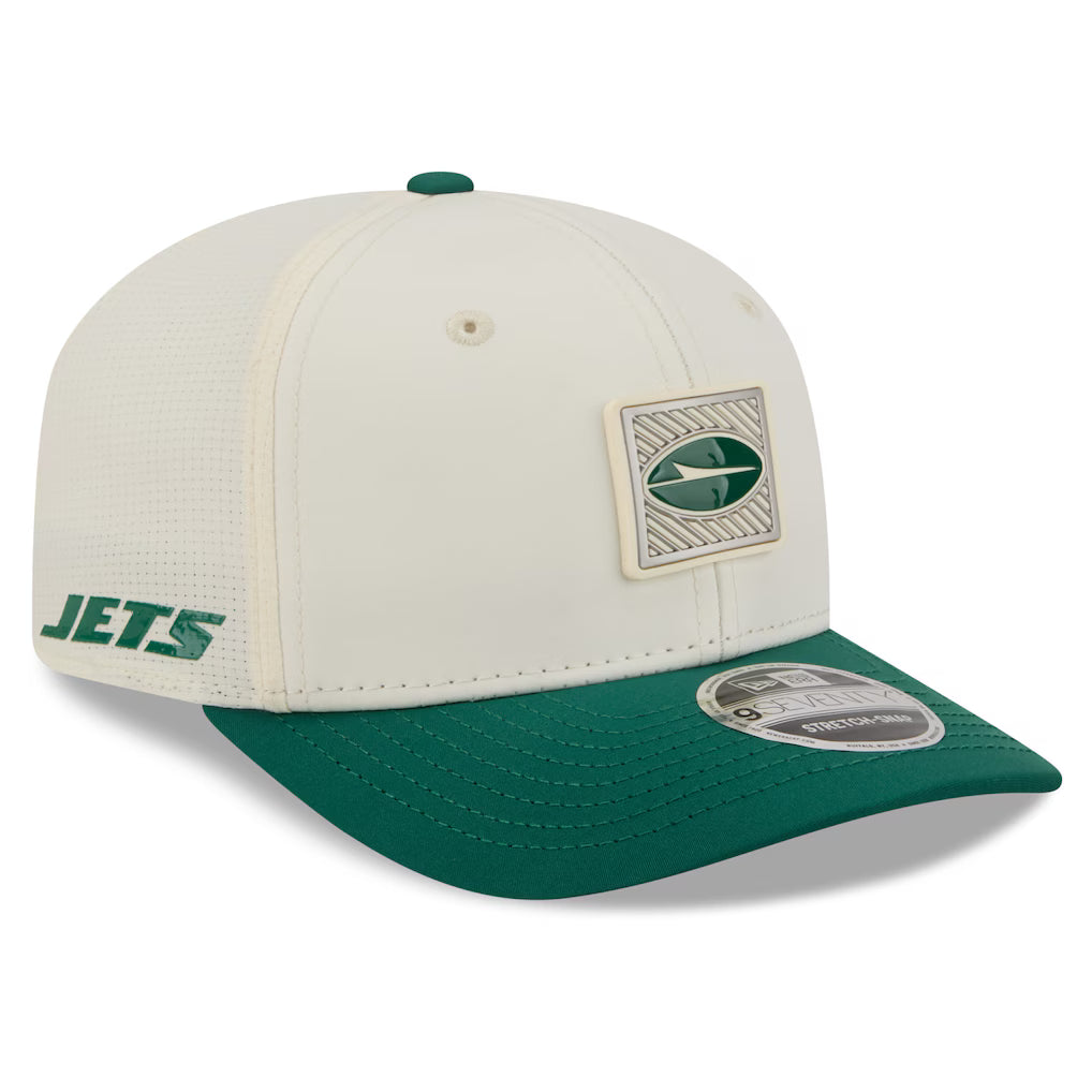 New York Jets NFL New Era 2026 Training Camp 9SEVENTY Adjustable Hat - Cream/Green (USA Stock)