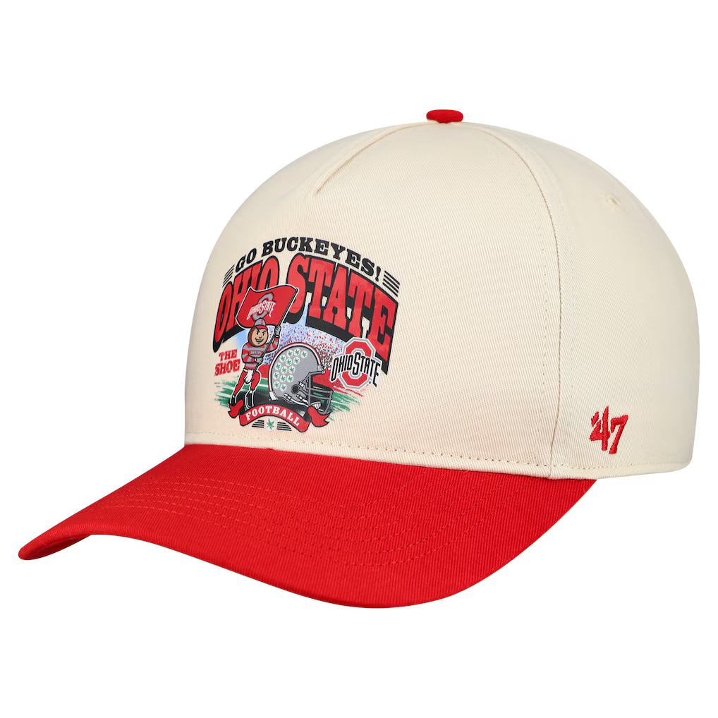 Ohio State Buckeyes NCAA ’47 Unstructured Hitch Hat – Natural (USA Stock) - UKASSNI