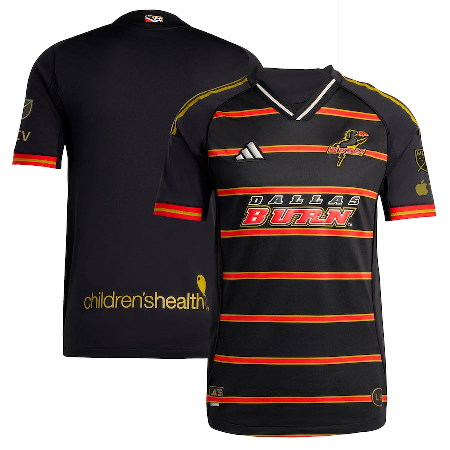 FC Dallas MLS adidas 2025 Third Authentic Jersey – Black (USA Stock) - UKASSNI