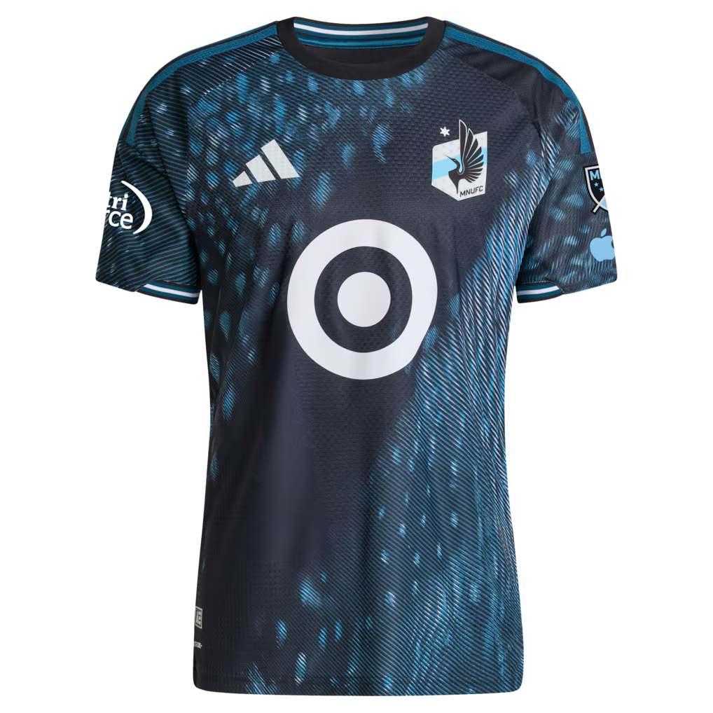 Minnesota United FC MLS adidas 2026 The Decade Kit On-Field Authentic Patch Jersey – Black (USA Stock) - UKASSNI