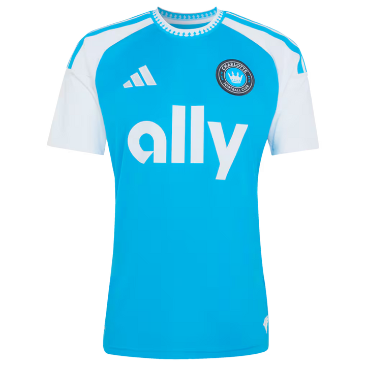 Charlotte FC adidas Jersey - MLS 2026 Carolina Kit: Crowns Up Replica – Blue (USA Sourced) by Adidas