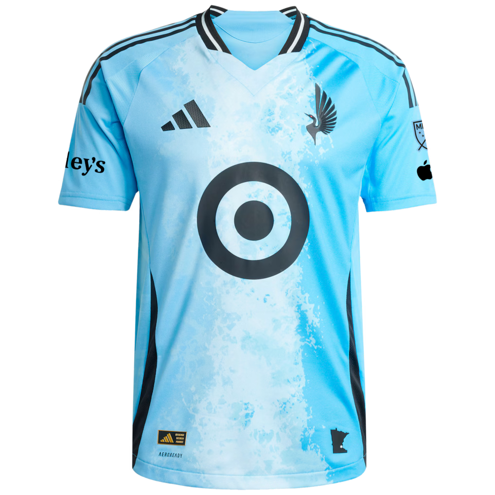 Minnesota United FC MLS adidas CONVERGENCE On-Field Authentic Patch Jersey – Blue (USA Stock) - UKASSNI