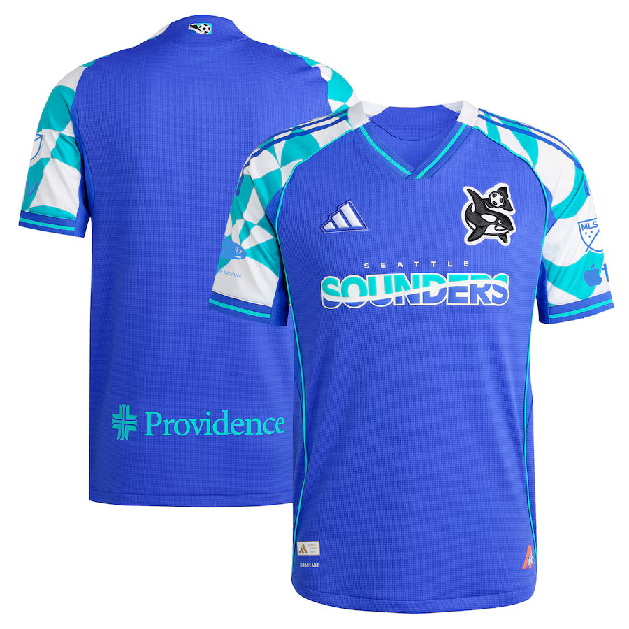 Seattle Sounders FC MLS adidas 2025 Third Authentic Jersey – Blue (USA Stock) - UKASSNI