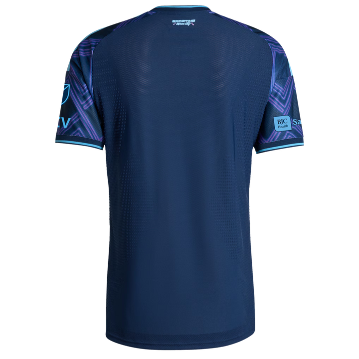 Sporting Kansas City Jersey – MLS Adidas 2026 18th &amp; Vine Kit Authentic Patch – Blue (USA Sourced)
