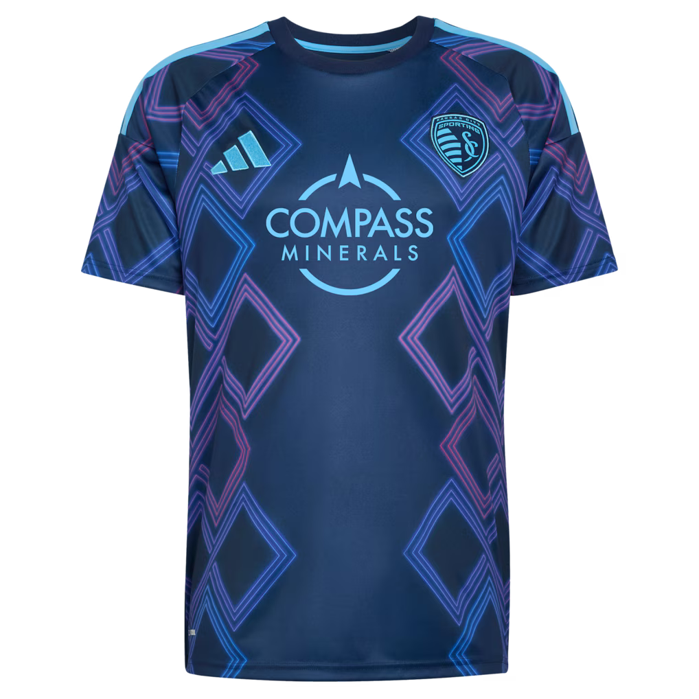 Sporting Kansas City MLS adidas 2026 The 18th &amp; Vine Kit Replica Jersey – Blue (USA Stock)