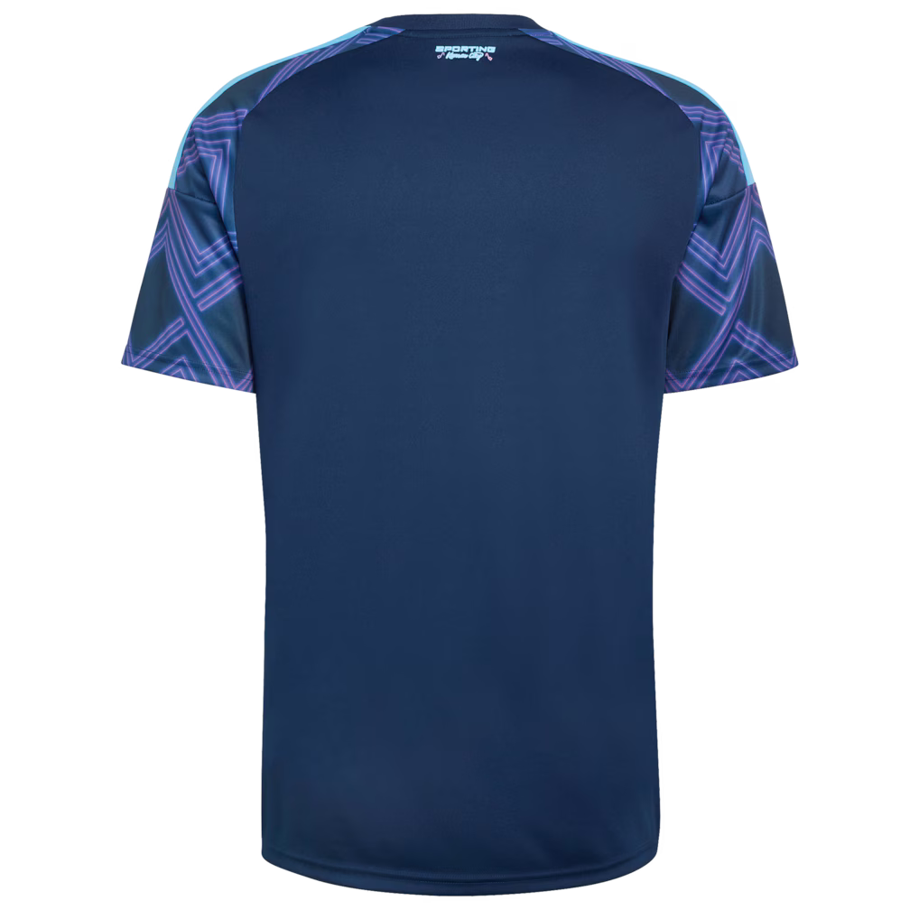 Sporting Kansas City Jersey – MLS Adidas 18th &amp; Vine Kit Replica – Blue (USA Sourced)