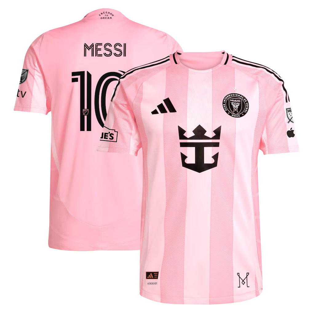 Inter Miami CF Lionel Messi Jersey – MLS Adidas Euforia Authentic On-Field – Pink (USA Sourced) by Adidas