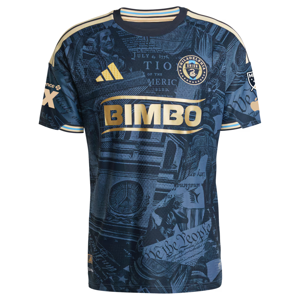 Philadelphia Union MLS adidas 2026 1776 Kit On-Field Authentic Patch Jersey – Navy (USA Stock) - UKASSNI