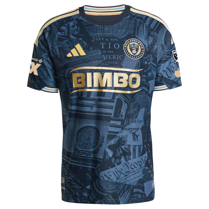Philadelphia Union MLS adidas 2026 1776 Kit On-Field Authentic Patch Jersey – Navy (USA Stock) - UKASSNI