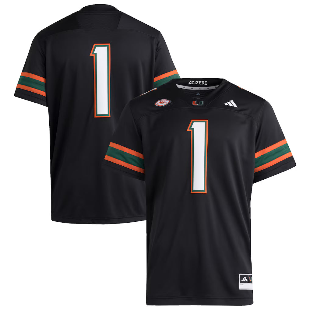Miami Hurricanes Football Jersey – NCAA Adidas Premier 