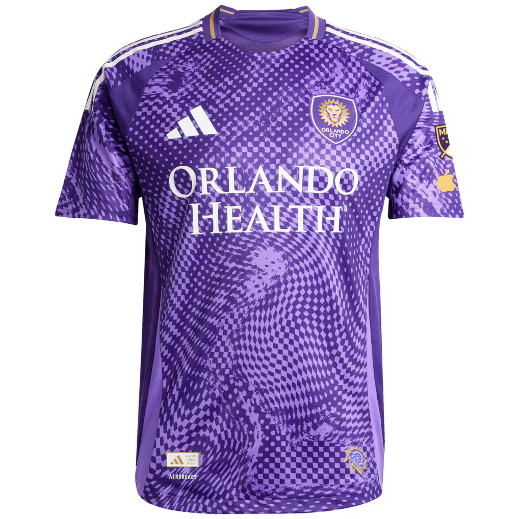 Orlando City SC MLS adidas 2025 Perfect Storm Authentic Patch Jersey – Purple (USA Stock) - UKASSNI