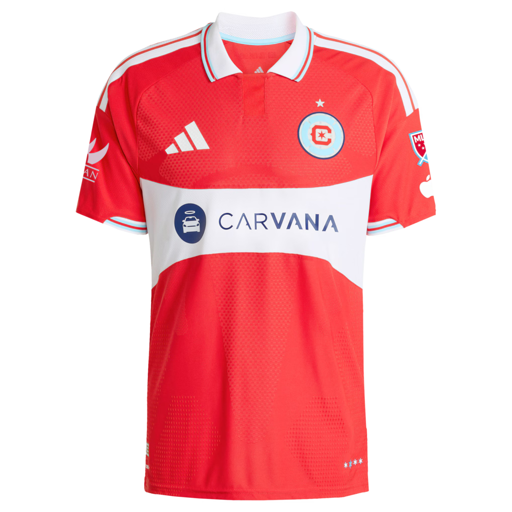 Chicago Fire MLS adidas 2026 Forever Red On-Field Authentic Patch Jersey – Red (USA Stock) - UKASSNI