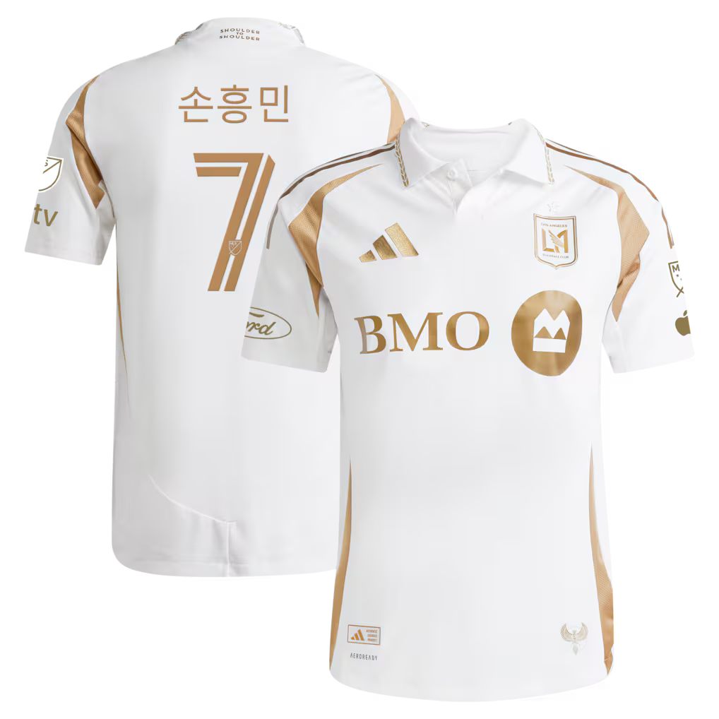 LAFC Son Heung-Min Jersey – MLS Adidas Secondary Authentic On-Field – White (USA Sourced) by Adidas