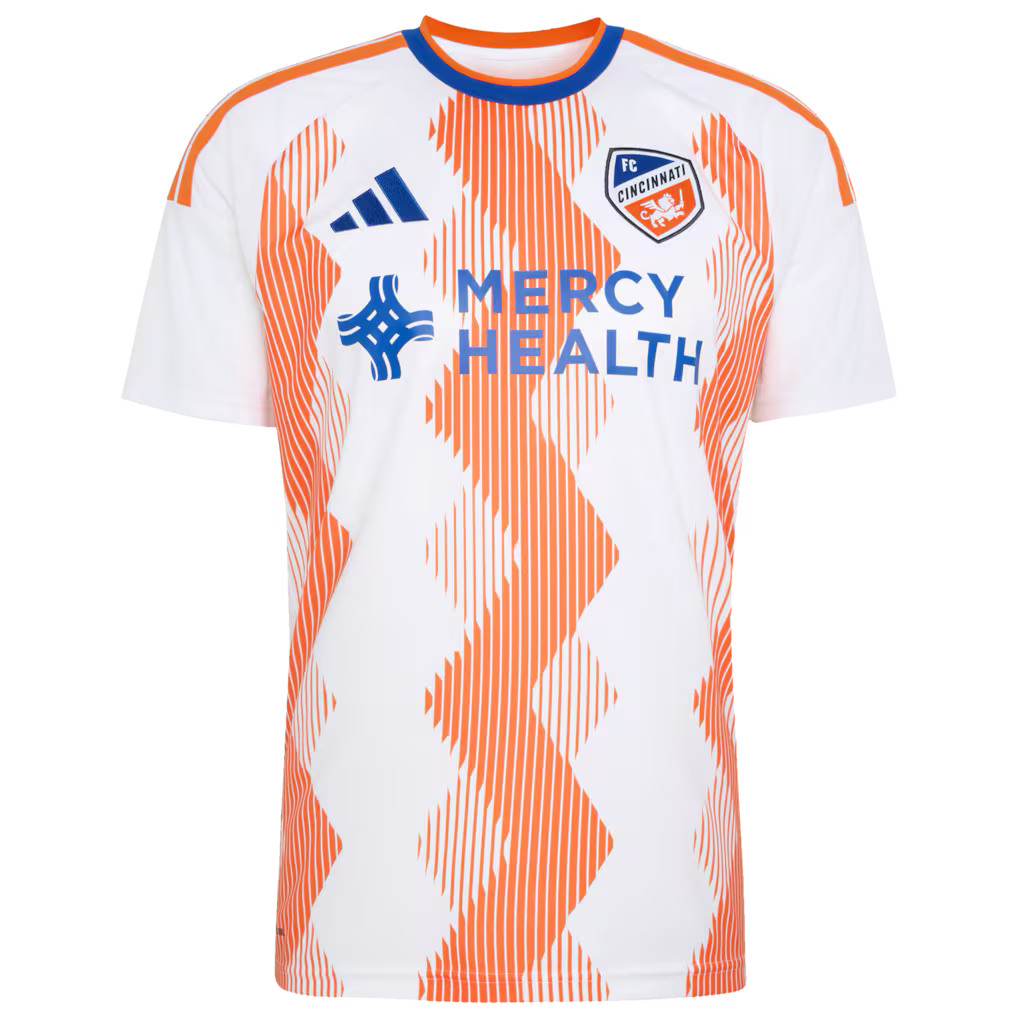 FC Cincinnati MLS adidas 2026 The Seven Hills Kit Replica Jersey – White (USA Stock)
