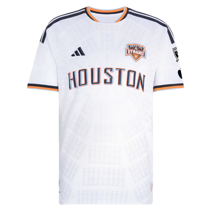 Houston Dynamo FC Jersey – MLS adidas Archive Authentic MD Anderson – White (USA Sourced) by Adidas