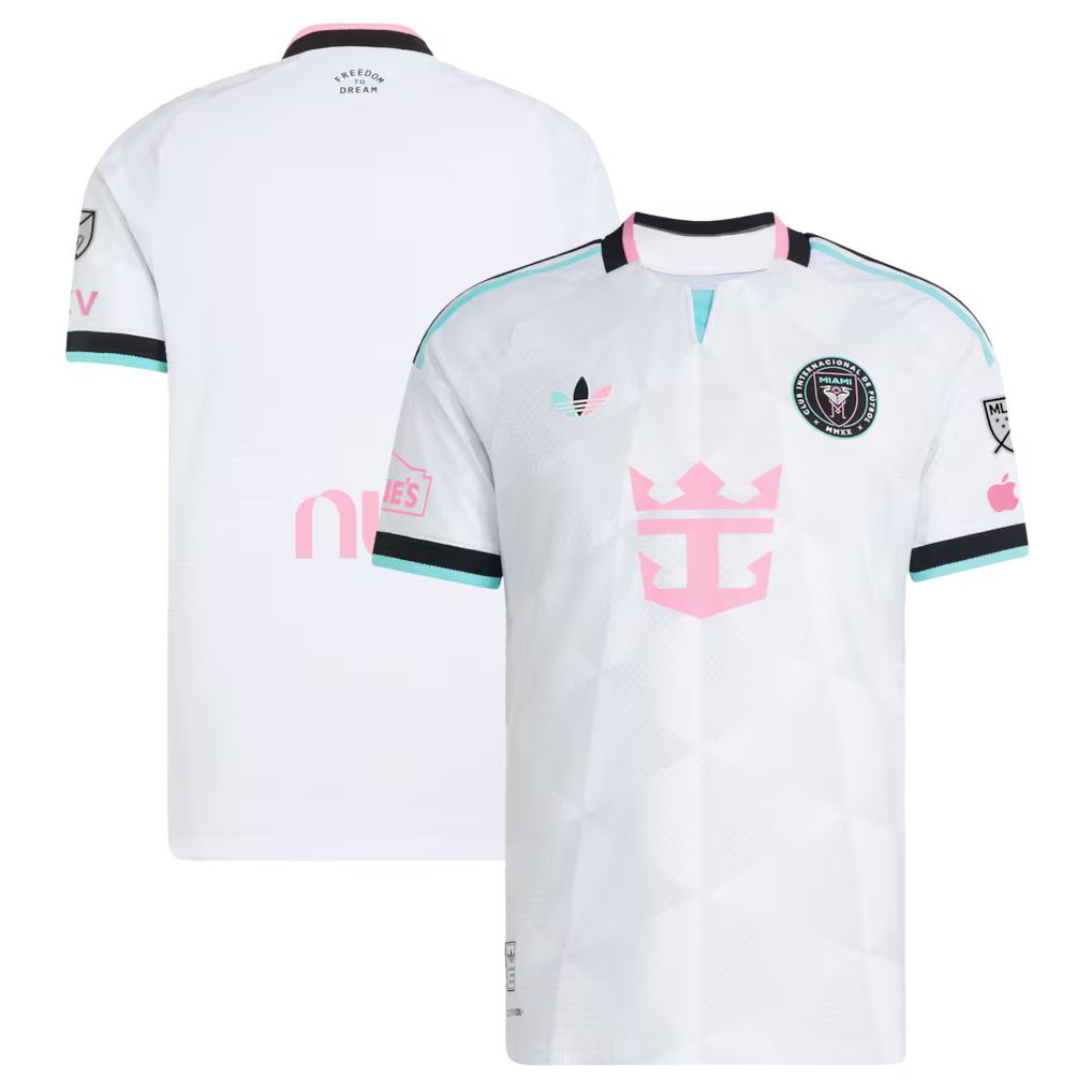 Inter Miami CF Jersey – MLS adidas 2026 Third Authentic Patch – White (USA Sourced) by Adidas