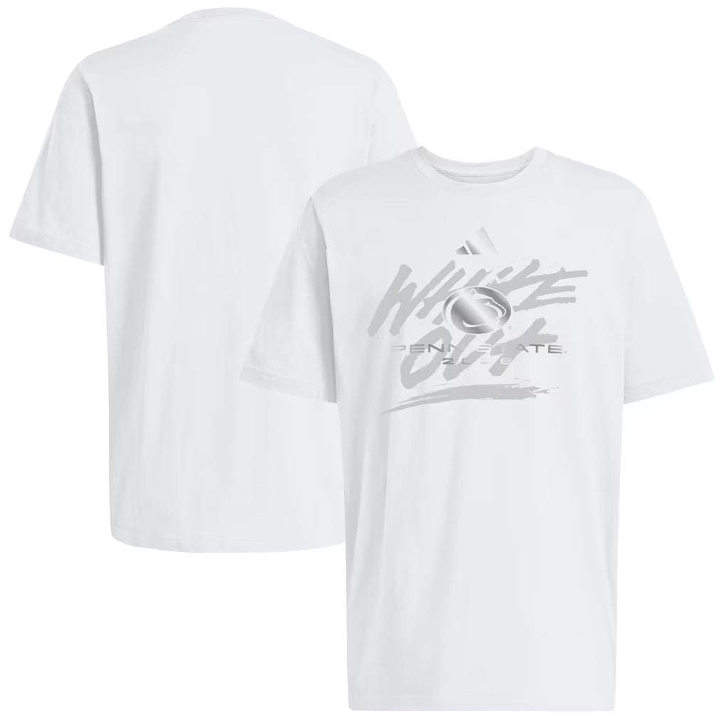 Penn State Nittany Lions T-Shirt – NCAA adidas 2026 White Out – White (USA Sourced)