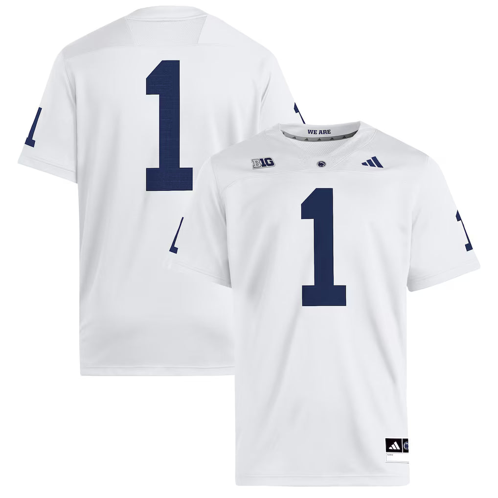 Penn State Nittany Lions Jersey - NCAA adidas Premier – Away White (USA Sourced)