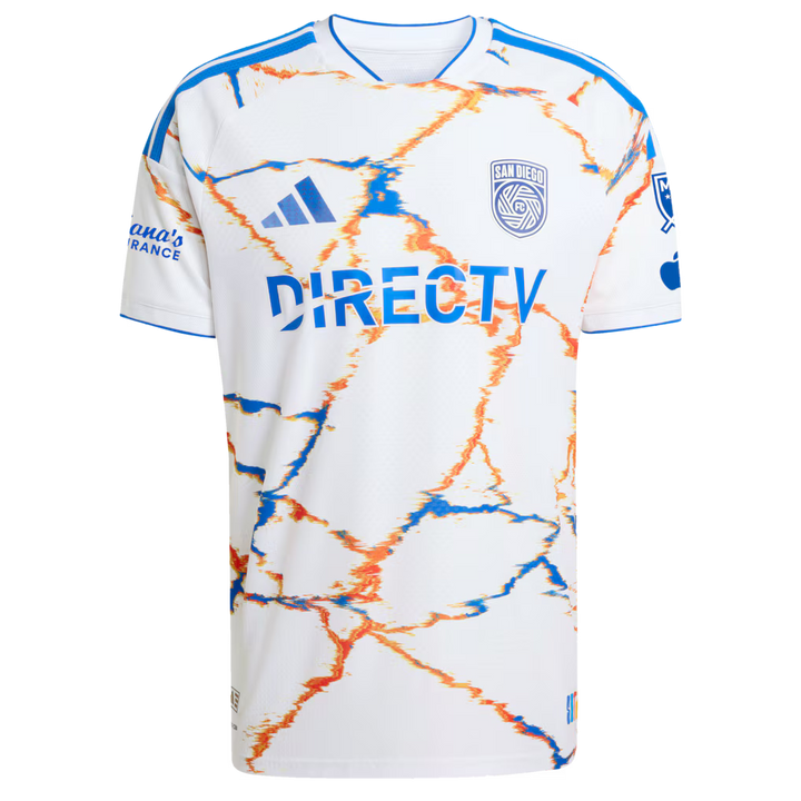 San Diego FC MLS adidas 2026 Unprecedented Unity Kit On-Field Authentic Patch Jersey – White (USA Stock) by Adidas