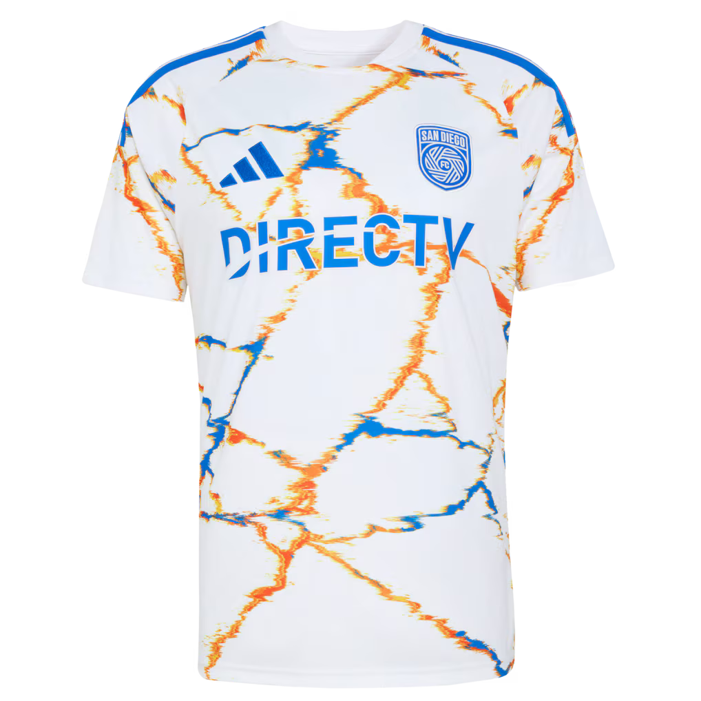 San Diego FC MLS adidas 2026 Unprecedented Unity Kit Replica Jersey – White (USA Stock)