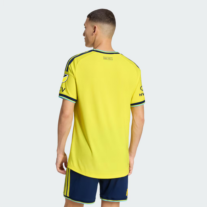 Nashville SC Jersey – MLS Adidas 2026 The Reverb Kit Authentic Patch – Yellow (USA Sourced)