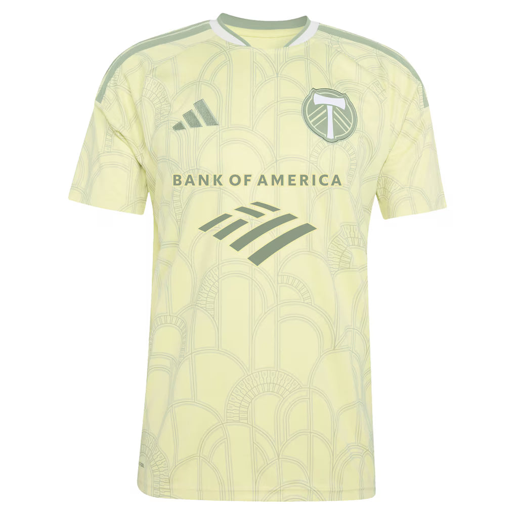 Portland Timbers MLS adidas 2026 Civic Stadium Kit Replica Jersey – Yellow (USA Stock)