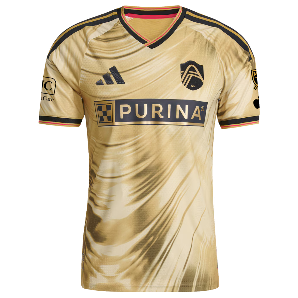 St. Louis CITY SC MLS adidas The Tina Turner Kit On-Field Authentic Patch Jersey – Yellow (USA Stock) - UKASSNI