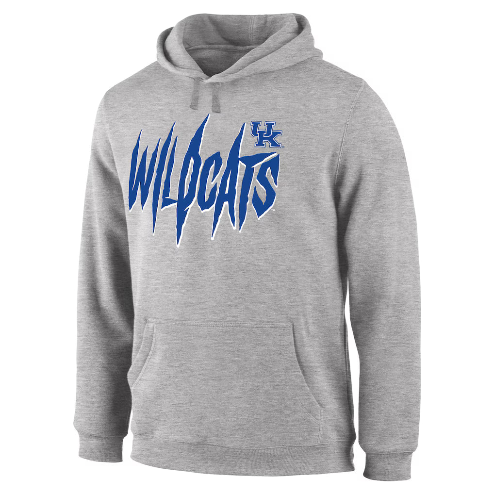 Kentucky Wildcats NCAA Hometown Collection Wild Blue Pullover Hoodie – Ash (USA Stock) - UKASSNI