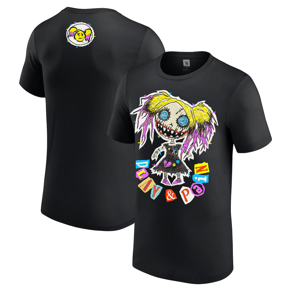 Alexa Bliss WWE Play & Pain T-Shirt – Black (UK Stock) - UKASSNI