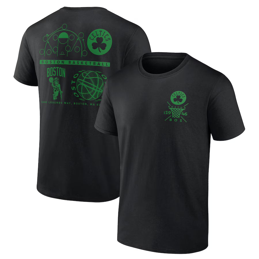 Boston Celtics NBA Nike Street Collective T-Shirt – Black (USA Stock) - UKASSNI