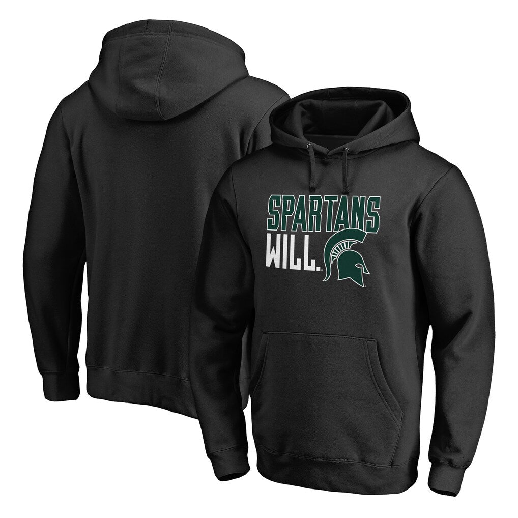 Michigan State Spartans NCAA Team Hometown Collection Pullover Hoodie – Black (USA Stock) - UKASSNI