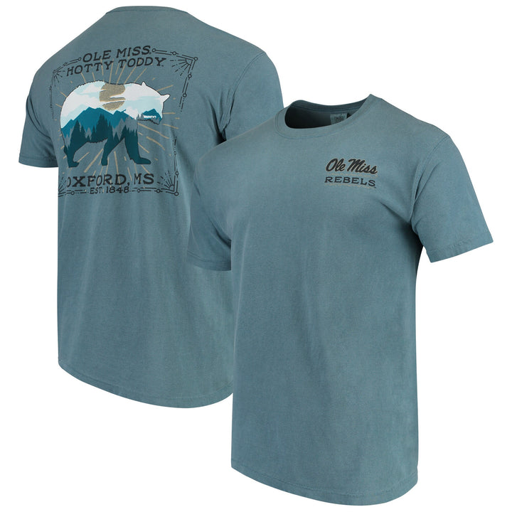 Ole Miss Rebels NCAA Image One State Scenery T-Shirt – Blue – Large (UK Stock) - UKASSNI