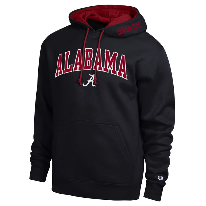 Alabama Crimson Tide Hoodie – NCAA Champion Arch Tackle Twill – 4 Colours (USA Sourced)