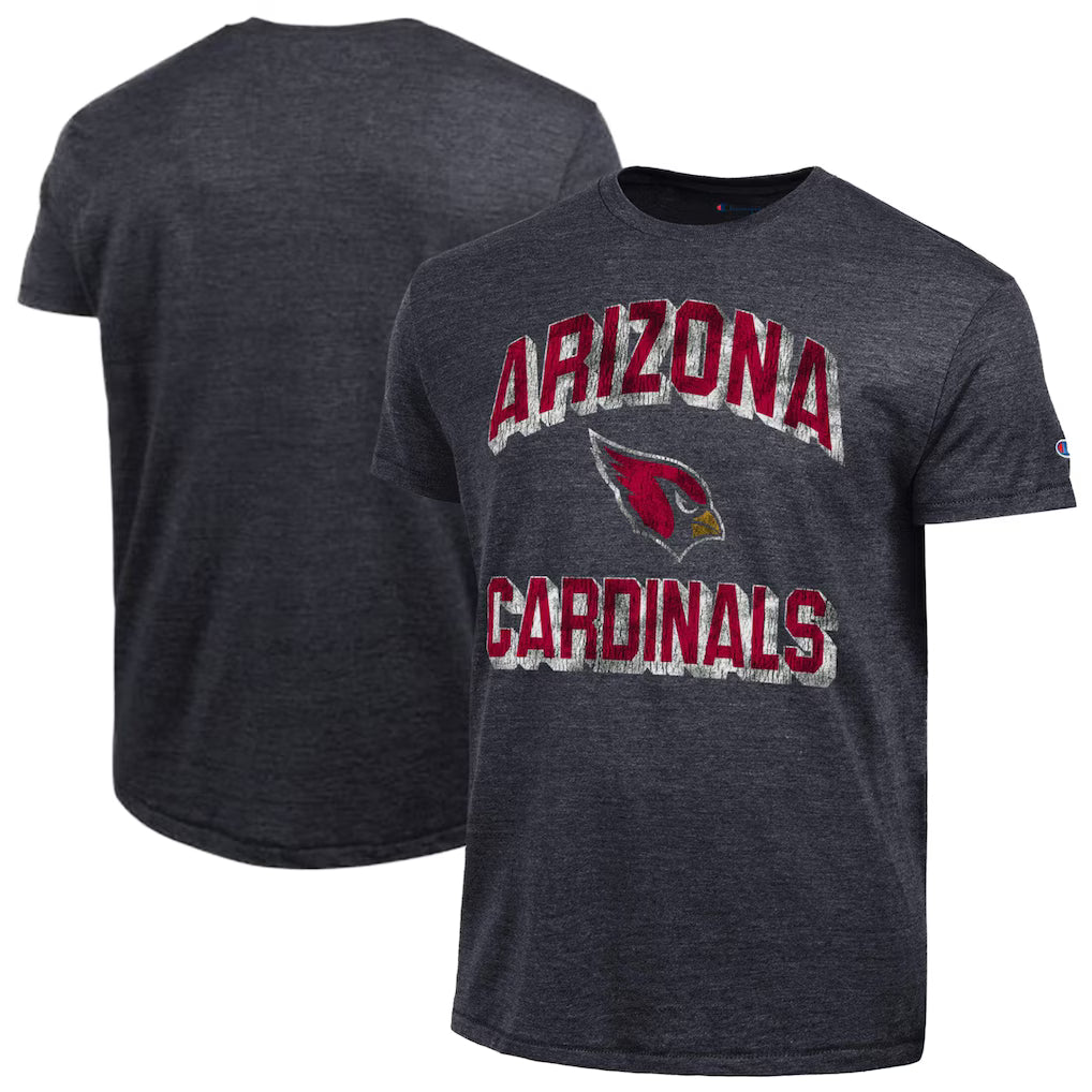 Arizona Cardinals NFL Champion Ultimate Tri-Blend T-Shirt - Black (USA Stock)