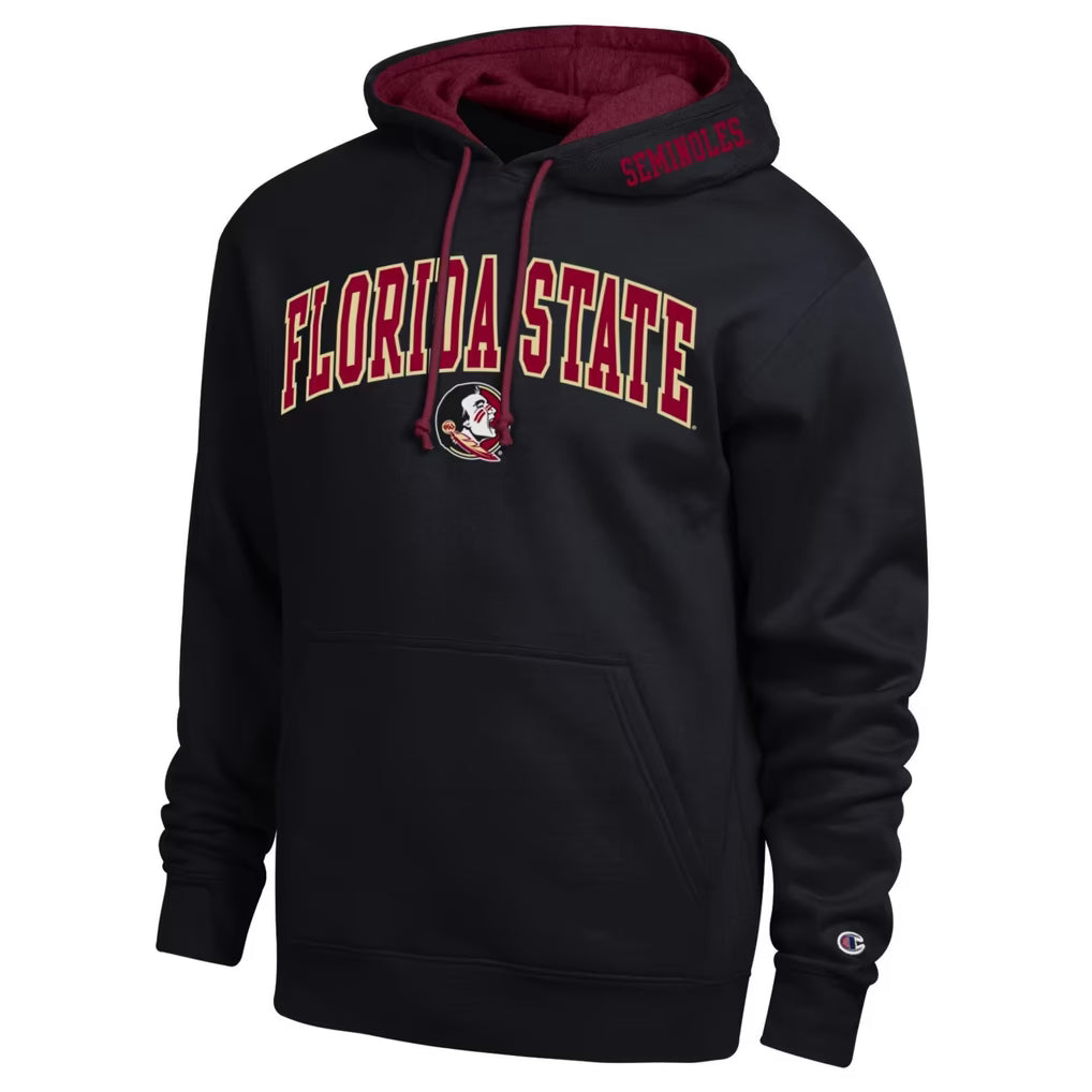 Florida State Seminoles Hoodie – NCAA Champion Arch Tackle Twill – 3 Colours (USA Sourced)
