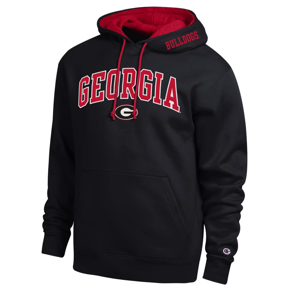 Georgia Bulldogs Hoodie – NCAA Champion Arch Tackle Twill – 4 Colours (USA Sourced)