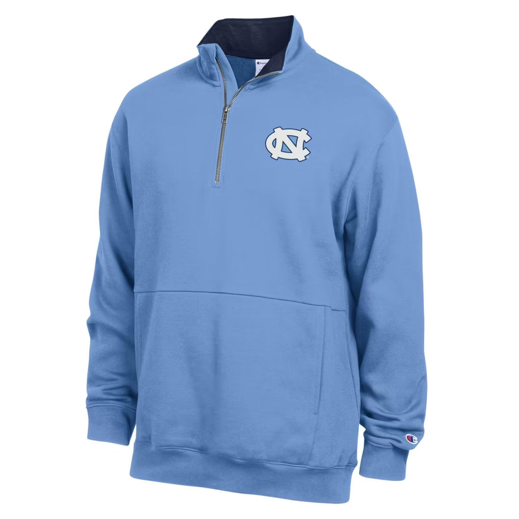 North Carolina Tar Heels Quarter-Zip Pullover – NCAA Champion Fleece – 4 Colours (USA Sourced)