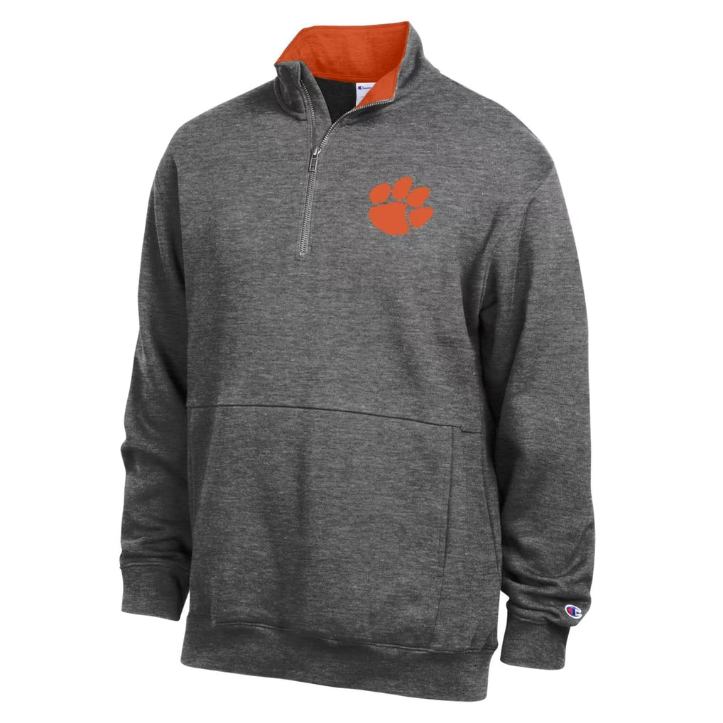Clemson Tigers Quarter-Zip Pullover – NCAA Champion Fleece – 5 Colours (USA Sourced)