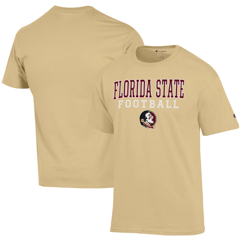 Florida State Seminoles T-Shirt – NCAA Champion Football Stack – 4 Colours (USA Sourced)